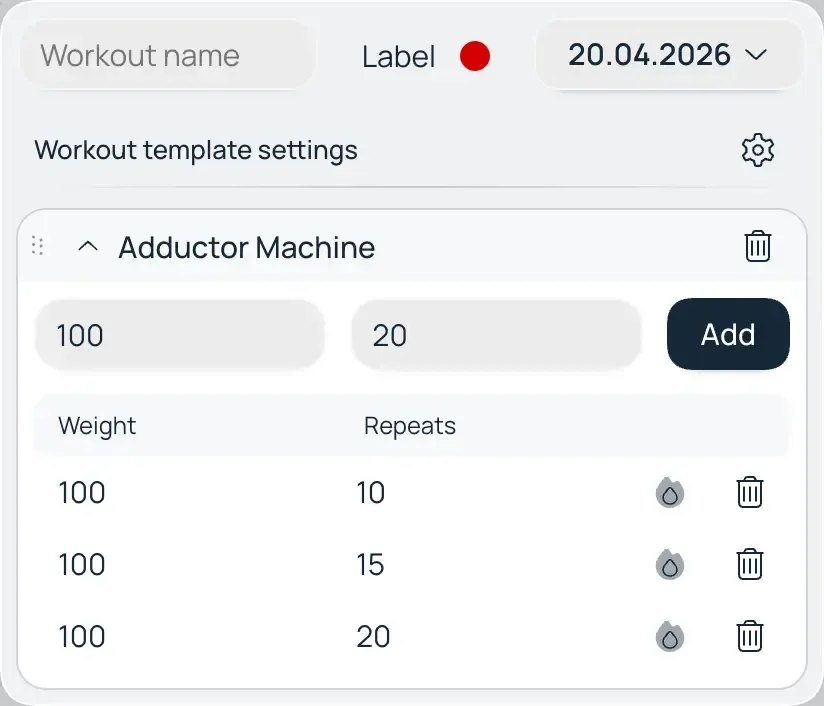 Create workout