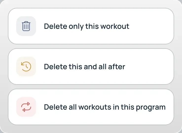Create workout
