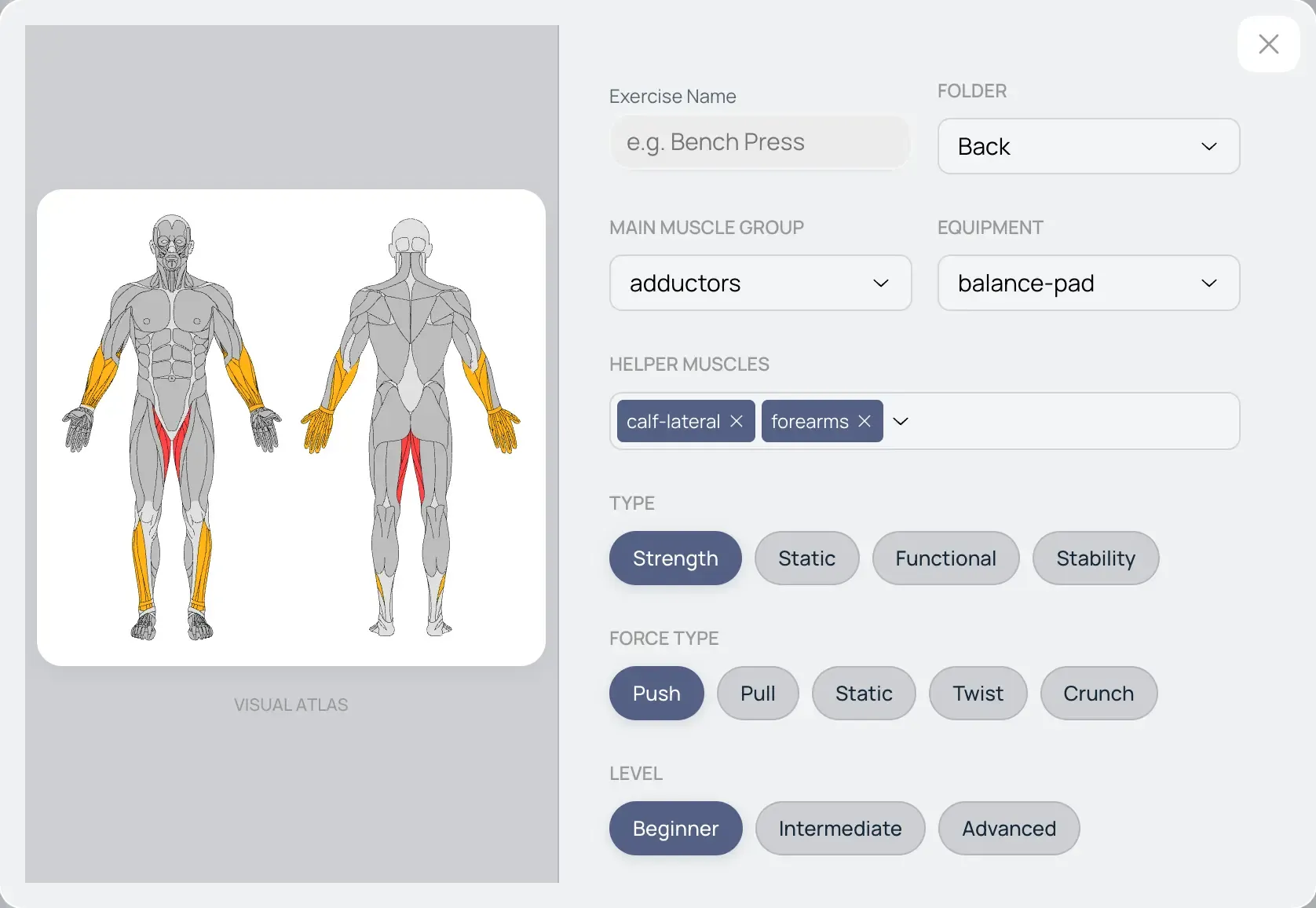 Create workout