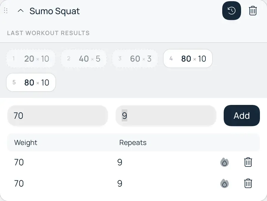 Create workout